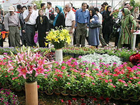 عکس بازار گل و گیاه همدانیان اصفهان